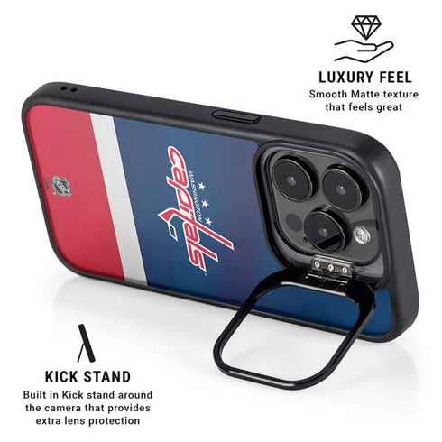 NHL Washington Capitals Jersey iPhone 15 Pro Kickstand Case